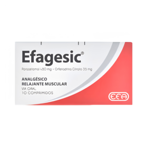 EFAGESIC - 300mg Paracetamol -Diclofenac de Potassio 50mg