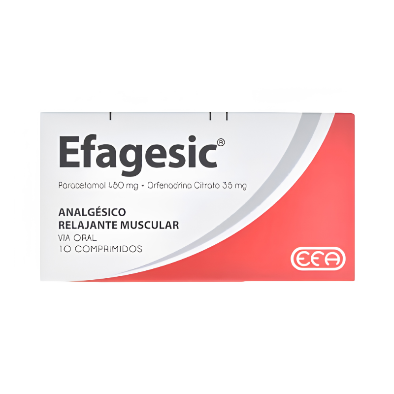 EFAGESIC - 300mg Paracetamol -Diclofenac de Potassio 50mg
