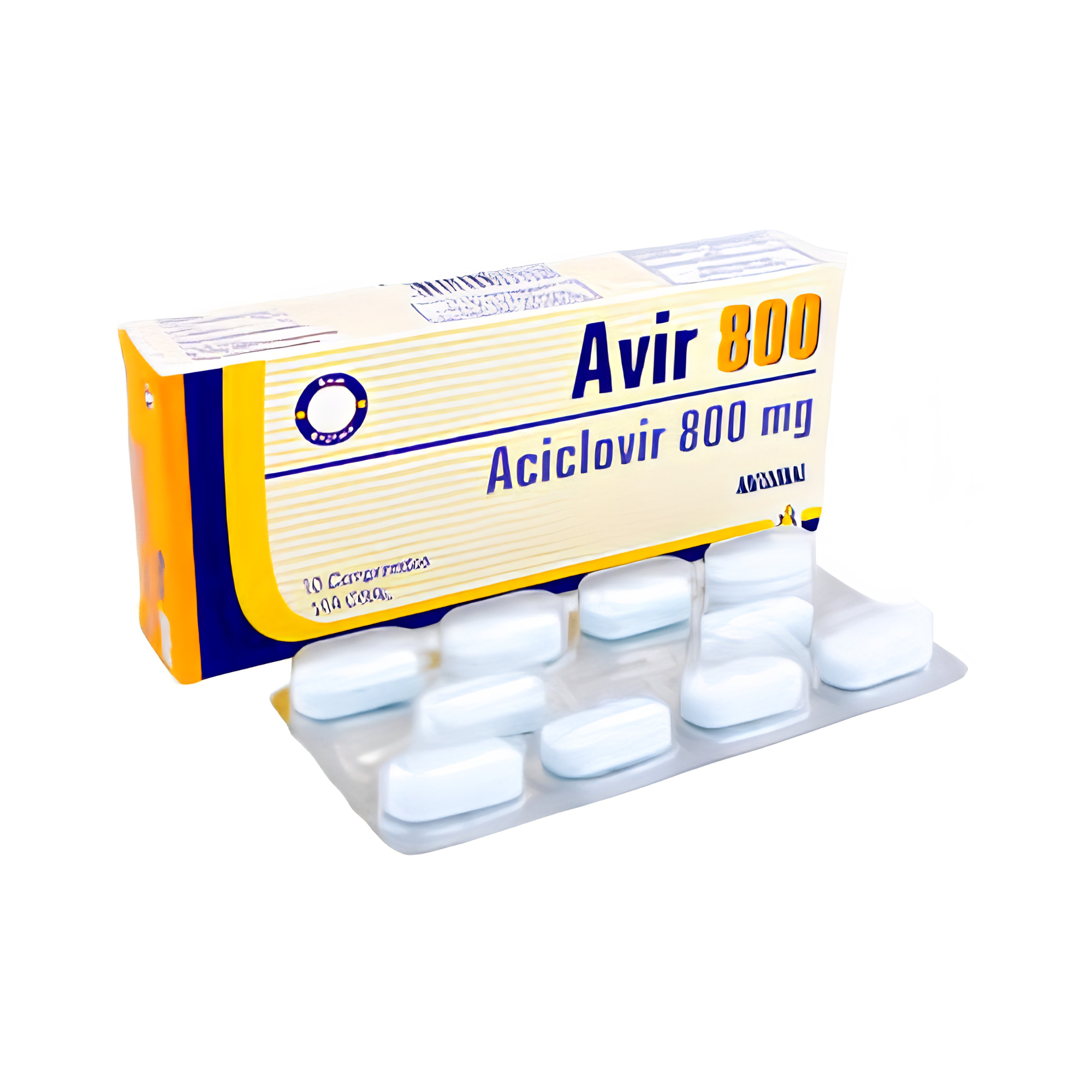 AVIR 800 MG X 10 COMP 7788